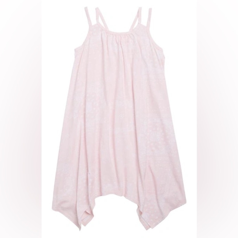 NWT Melrose and Market Double Strap Print Dress Pink Bandana Print Handkerchief - Picture 2 of 11